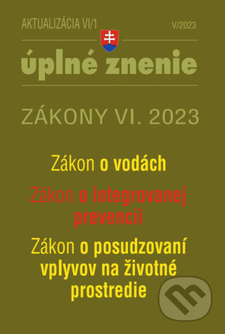 Aktualizácia VI/1 - životné prostredie, odpadové a vodné hospodárstvo