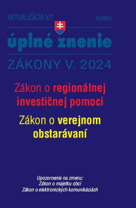 Aktualizácia V/1 / 2024 - štátna služba, informačné technológie