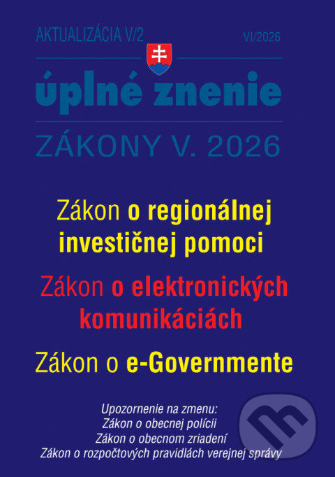 Aktualizácia V/2 / 2026 - Štátna služba, informačné technológie - kniha z kategorie Verejná správa