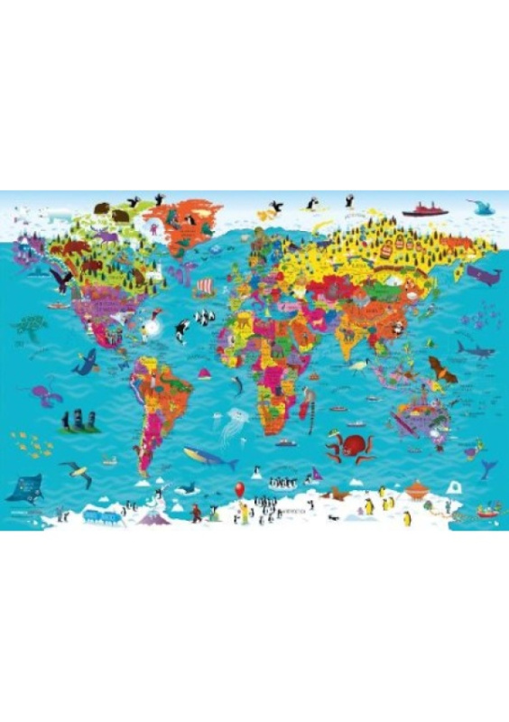 Collins Children’s World Wall Map, An Illustrated Poster for Your Wall HarperCollins Publishers
