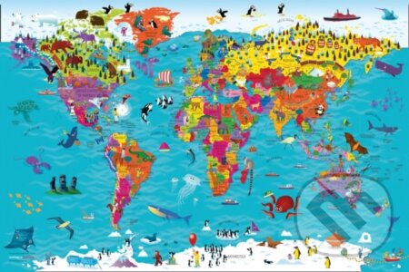 Collins Children’s World Wall Map, An Illustrated Poster for Your Wall HarperCollins Publishers