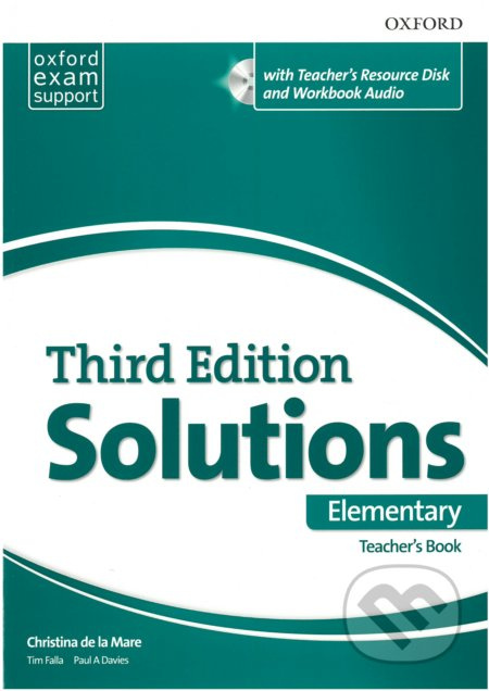 Maturita Solutions 3rd Elementary Essentials Teachers Book &amp; Resource Disc Pack - Tim Falla, Paul A Davies, Christina de la Mare