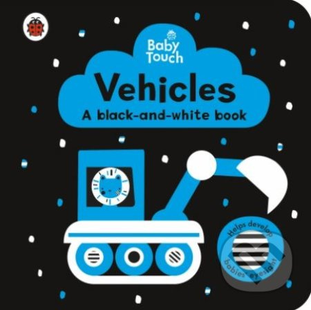 Baby Touch: Vehicles (A black-and-white book) - Lemon Ribbon Studio (ilustrátor) - kniha z kategorie Pro děti