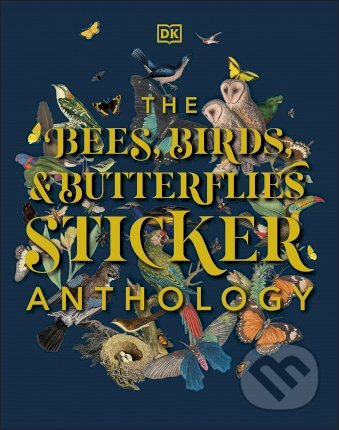 The Bees, Birds & Butterflies Sticker Anthology - kniha z kategorie Interiérový design