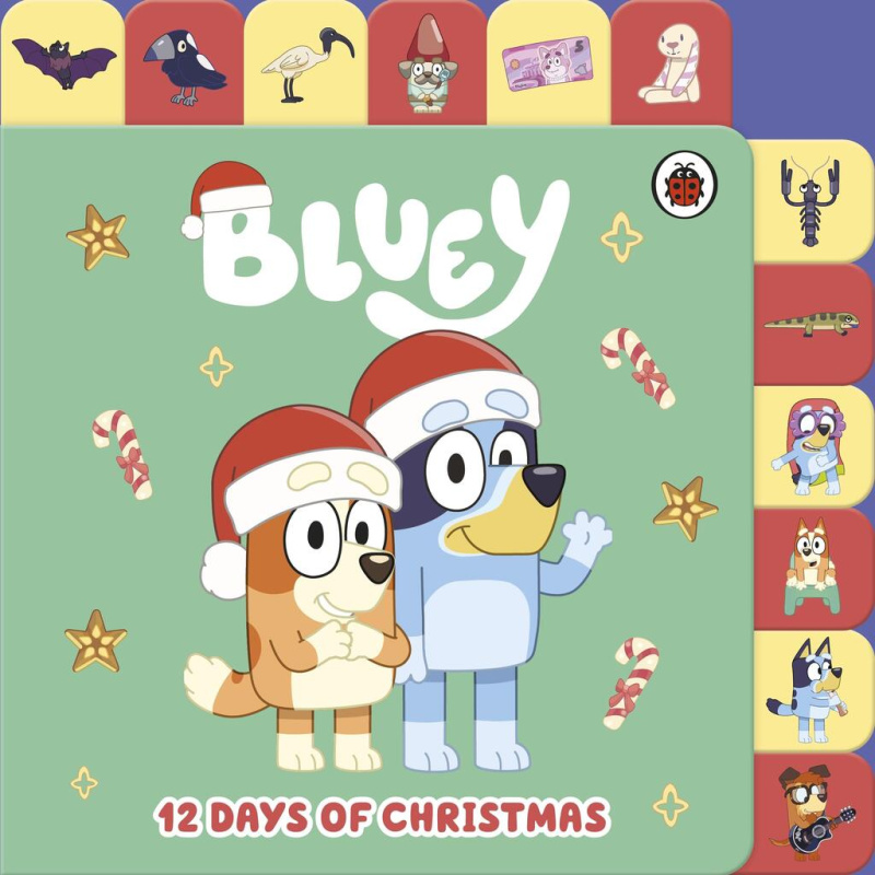 Bluey: 12 Days of Christmas Tabbed Board Book - Bluey - kniha z kategorie Pro děti