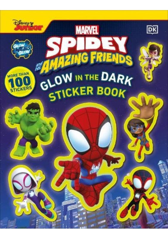 Marvel Spidey and His Amazing Friends Glow in the Dark Sticker Book - kniha z kategorie Pro děti