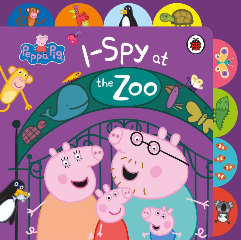Peppa Pig: I Spy at the Zoo (Tabbed Board Book) - Peppa Pig - kniha z kategorie Pohádky