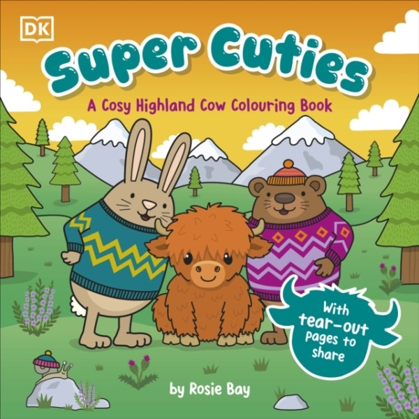 Dorling Kindersley Ltd Super Cuties A Cosy Highland Cow Colouring Book - Bay, Rosie