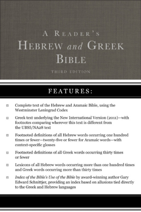 Zondervan Reader's Hebrew and Greek Bible - Brown II, A. Philip a Smith, Bryan W. a Goodrich, Richard J. a Lukaszewski, Albert L.