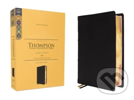 KJV, Thompson Chain-Reference Bible, Large Print, Genuine Leather, Cowhide, Black, Red Letter, Comfort Print - kniha z kategorie Humanitní a…