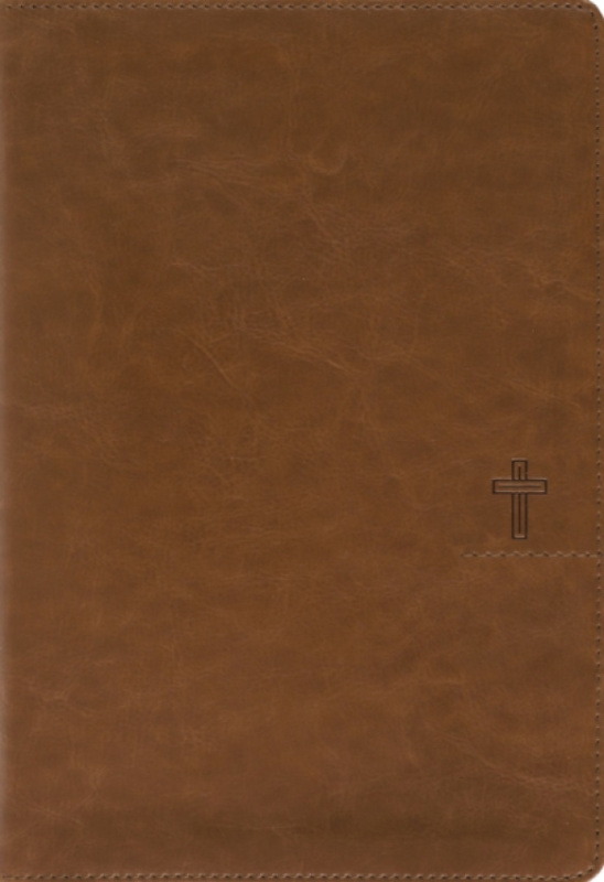 Zondervan NASB, Thinline Bible, Giant Print, Leathersoft, Brown, Red Letter, 1995 Text, Comfort Print - Zondervan