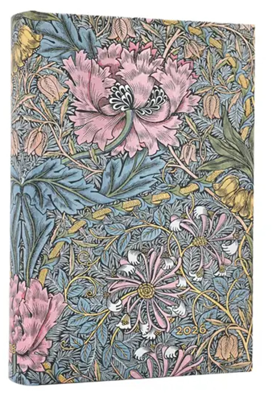 Diář 2026 Morris Pink Honeysuckle (Mini, denní) - Paperblanks - kniha z kategorie Zápisníky, kalendáře