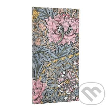 Paperblanks - týždenný diár Morris Pink Honeysuckle 2026
