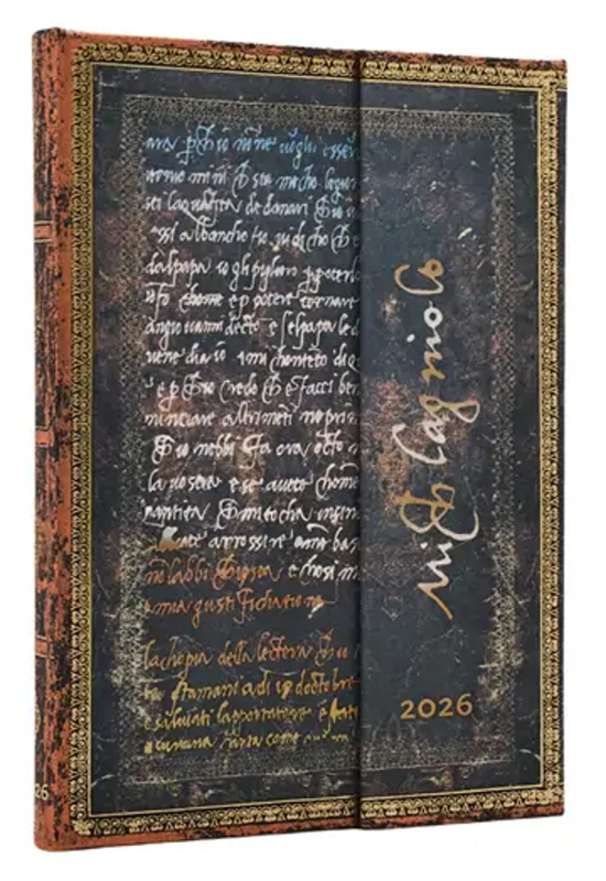 Paperblanks - týždenný diár Michelangelo, Handwriting 2026