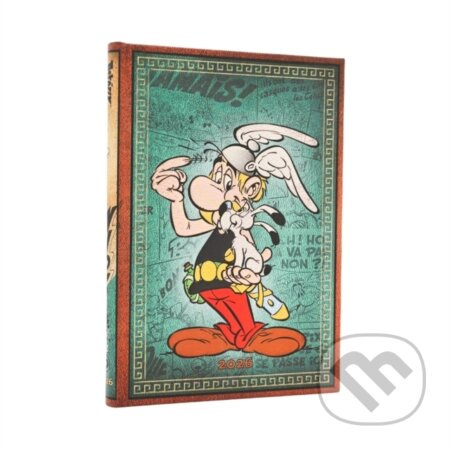 Paperblanks - týždenný diár Asterix the Gaul 2026 (midi, verso, elastické zatváranie)