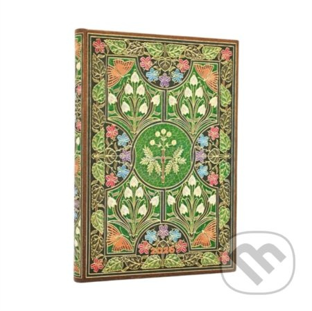 Paperblanks - týždenný diár Poetry in Bloom 2026 (midi, verso, magnetické zatváranie)