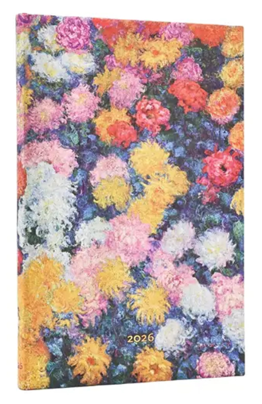 Paperblanks - týždenný diár Monet’s Chrysanthemums 2026