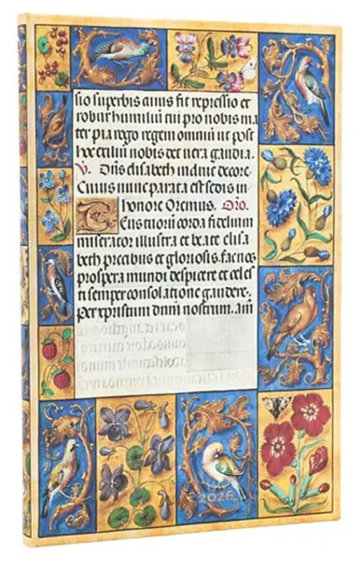 Paperblanks - týždenný diár Spinola Hours 2026 (maxi, vertikálny, elastické zatváranie)