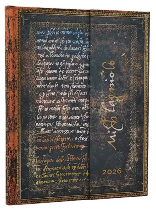 Paperblanks - týždenný diár Michelangelo, Handwriting 2026