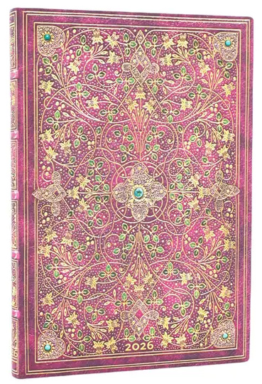 Paperblanks - týždenný diár Diamond Jubilee 2026 (flexi, midi, horizontálny, elastické zatváranie)