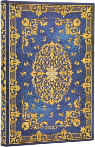2027 Silk Sky (Guiding Star) Mini 12-Month Hardcover Dayplanner (Elastic Band Closure) Verso Paperblanks