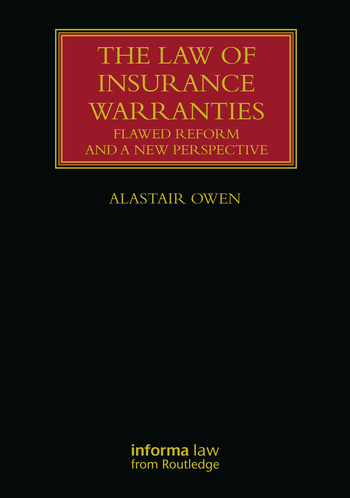 Law of Insurance Warranties Taylor & Francis