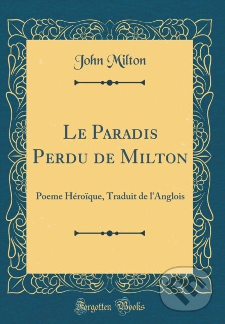 Le Paradis Perdu De Milton - John Milton - kniha z kategorie Poezie
