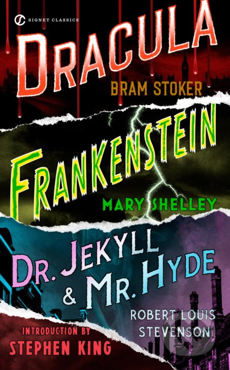 Frankenstein / Dracula / Dr. Jekyll and Mr. Hyde - Mary Shelley, Bram Stoker, Robert Louis Stevenson - kniha z kategorie Horory