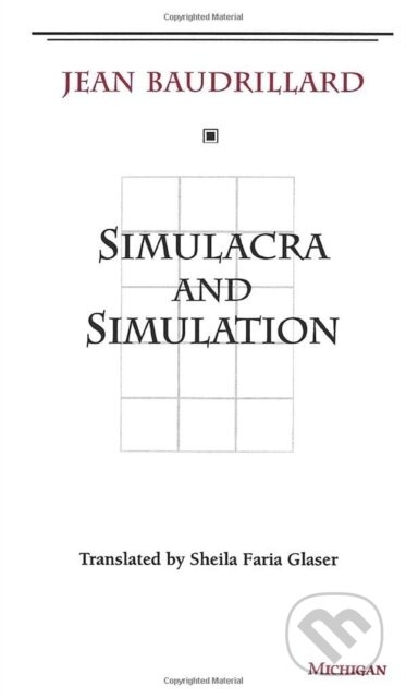 Simulacra and Simulation - Jean Baudrillard - kniha z kategorie Filozofie