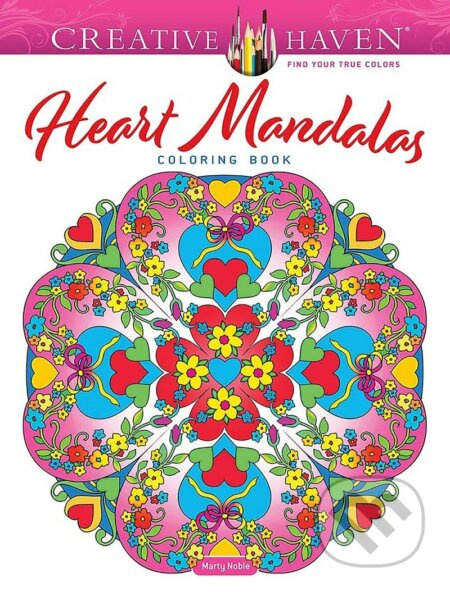 Creative Haven Heart Mandalas Coloring Book - Marty Noble - kniha z kategorie Omalovánky