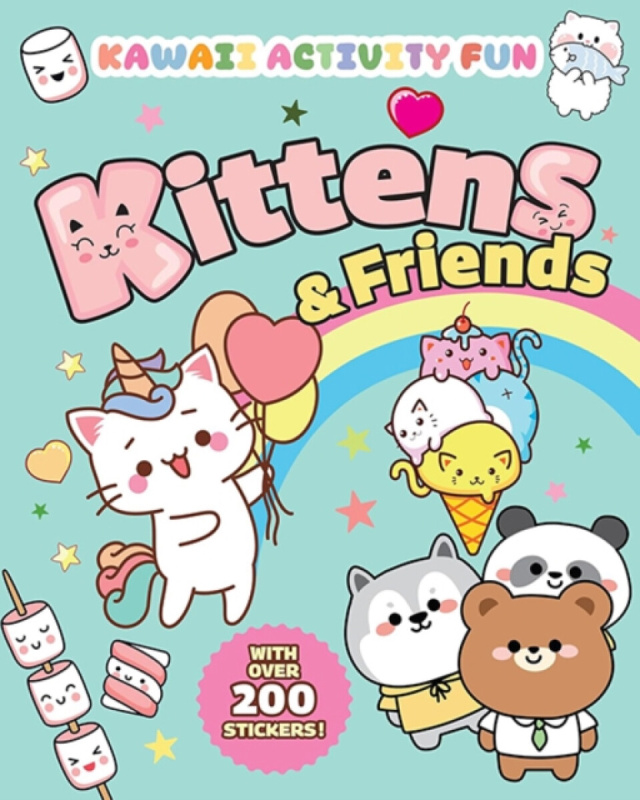 Dover Publications Inc. Kittens & Friends: Kawaii Activity Fun (With Over 200 Stickers!) - Francia, Giada