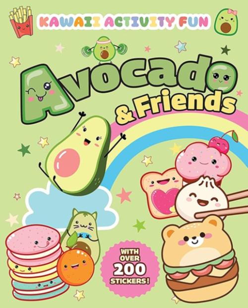 Dover Publications Inc. Avocado & Friends: Kawaii Activity Fun (With Over 200 Stickers!) - Francia, Giada