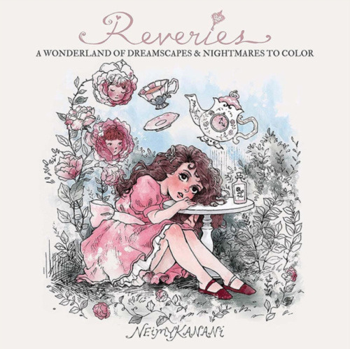 Dover Publications Inc. Reveries: A Wonderland of Dreamscapes and Nightmares to Color - Kanani, Neimy