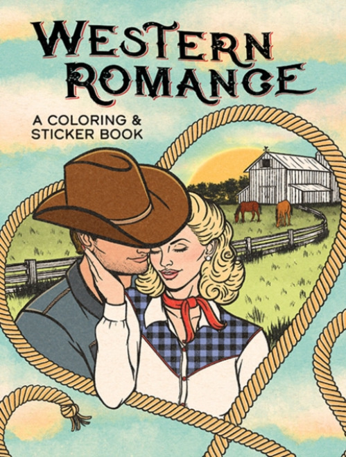 Dover Publications Inc. Western Romance: A Coloring & Sticker Book - Geyer, Stefanie