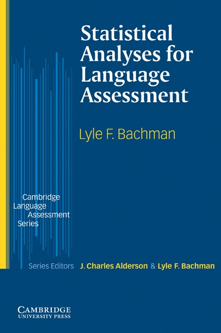 Statistical Analyses for Language Assessment PB Cambridge University Press