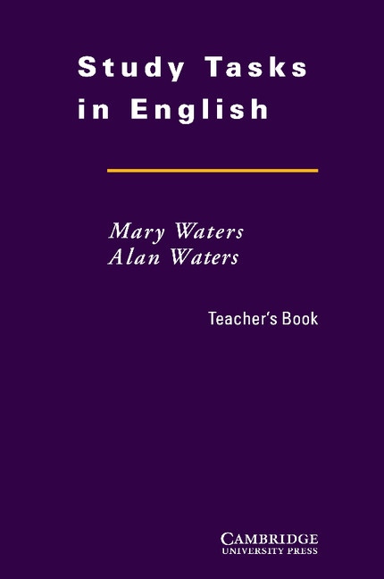 Study Tasks in English Teacher´s Book Cambridge University Press
