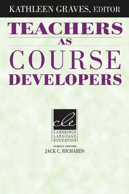 Teachers As Course Developers PB Cambridge University Press