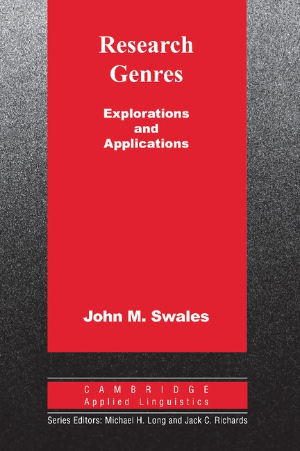 Research Genres PB Cambridge University Press