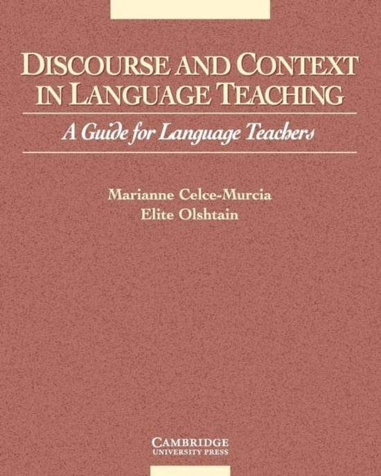 Discourse and Context in Language Teaching PB Cambridge University Press