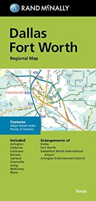 Rand McNally & Co ,U.S. Rand McNally Folded Map: Dallas Fort Worth Regional Map - Rand McNally