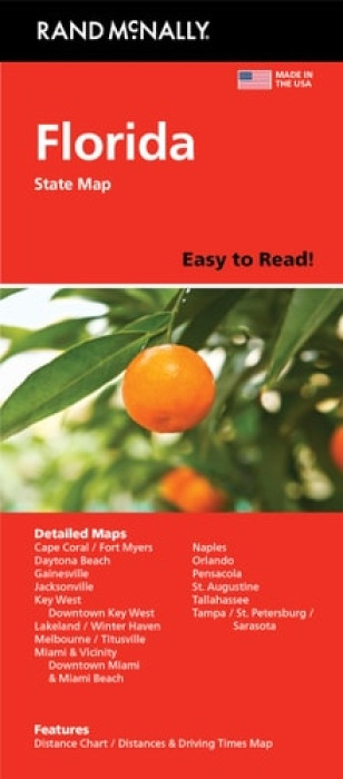 Rand McNally & Co ,U.S. Rand McNally Easy to Read: Florida State Map - Rand McNally