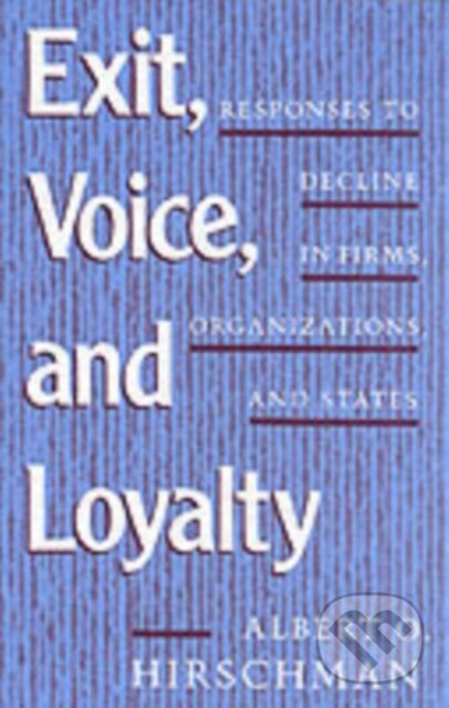 Exit, Voice, and Loyalty: (Responses to Decline in Firms, Organizations, and States) - kniha z kategorie Ekonomie