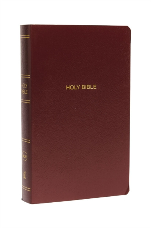 NKJV, Gift and Award Bible, Leather-Look, Burgundy, Red Letter, Comfort Print - Thomas Nelson