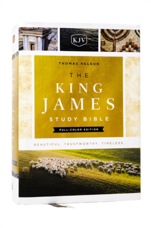 KJV, The King James Study Bible, Full-Color Edition, Cloth-bound Hardcover, Red Letter - Thomas Nelson