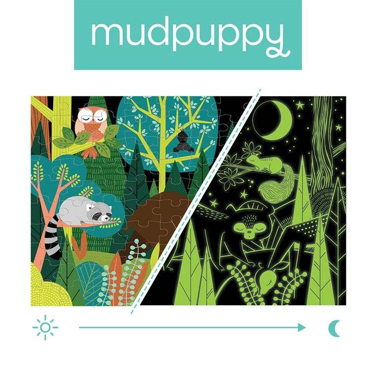 Mudpuppy Svítící V lese 100 dílků
