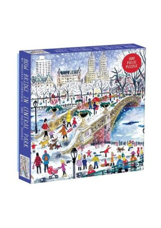 Čtvercové puzzle Bow Bridge v Central Parku 500 dílků