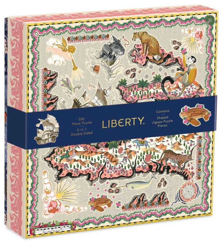 Galison oboustranné puzzle 2v1 Liberty Maxine London 500 dílků