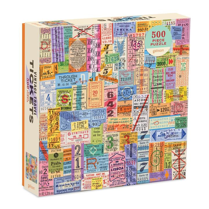 Cestovní lístky vintage puzzle 500 dílků