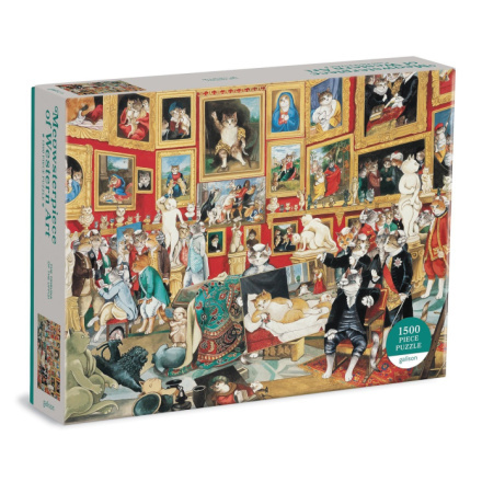 Galison Puzzle Tribuna Uffizi s kočkami 1500 dílků