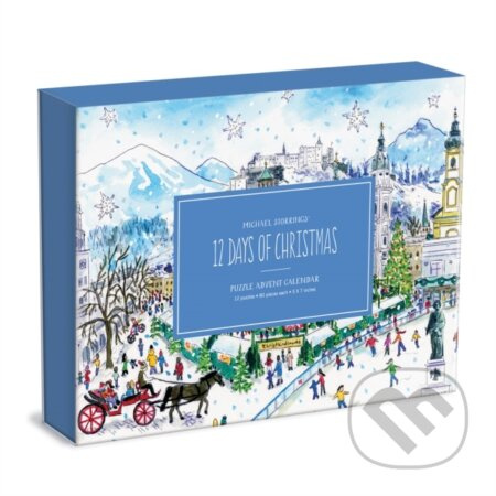 Adventní kalendář puzzle 12 vánočních dnů
